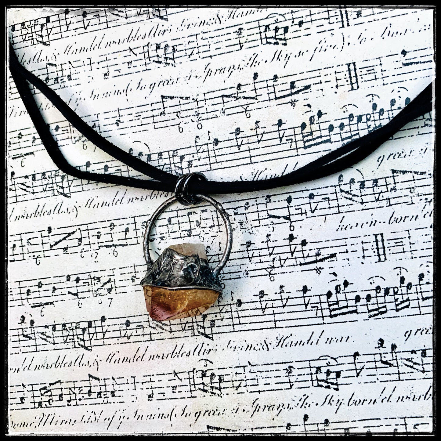 Piccola Strega ~ Tiny Witch ~ Citrine quartz stackable necklaces ~ festival