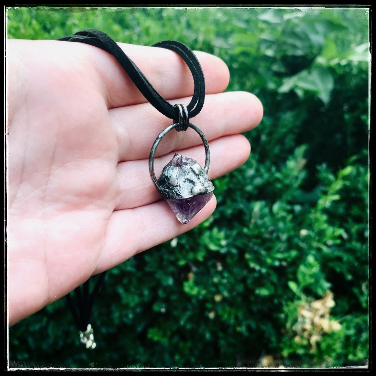 Piccola Strega ~ Tiny Witch ~ Amethyst stackable necklaces ~ festival