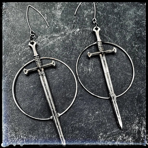 MADE TO ORDER ~ Witch Blades ~ Sword earrings