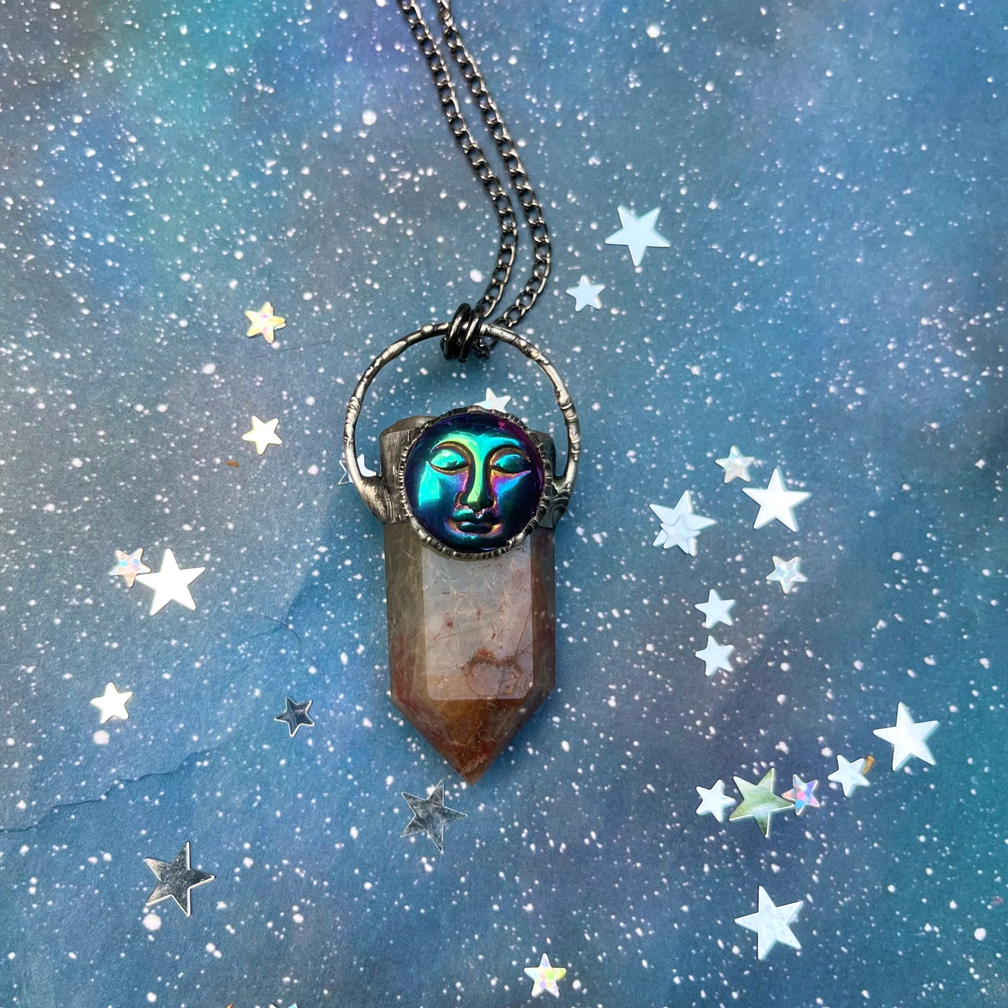 The Watchers-Azazel ~ Rutilated Quartz ~ Rainbow Titanium ~ Talisman