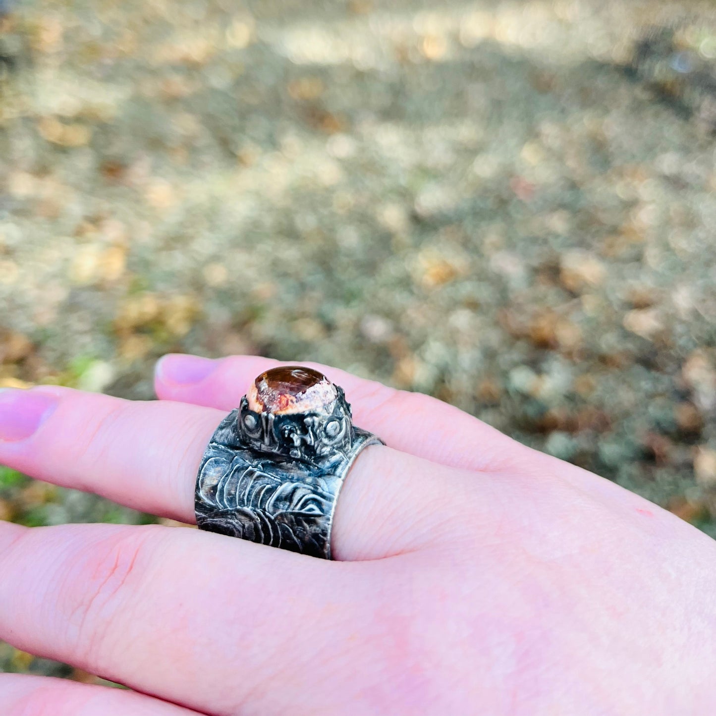 Mexican Fire Opal Ring ~ Size 7