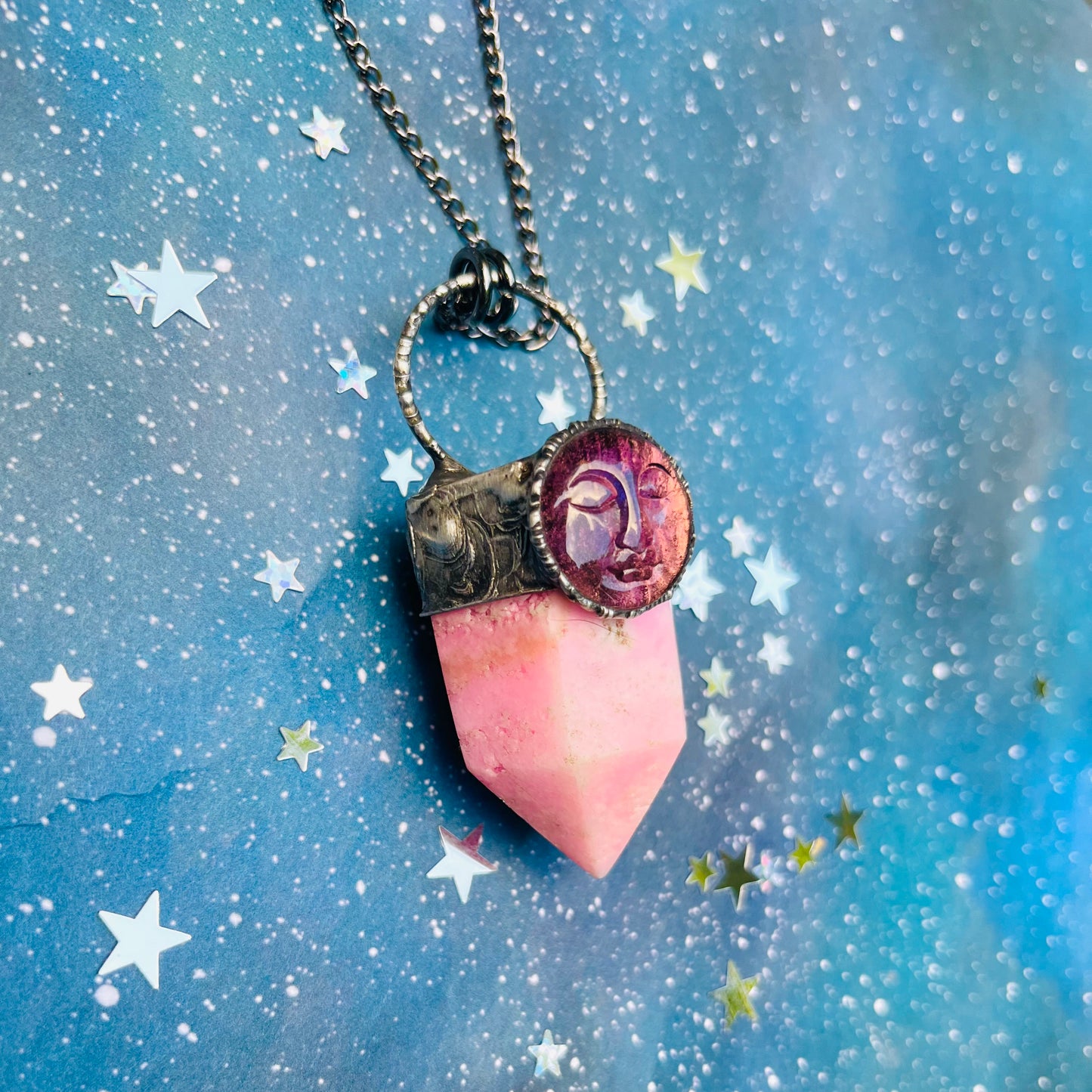 The Watchers-Armaros ~ Rhodonite - Amethyst ~ Talisman