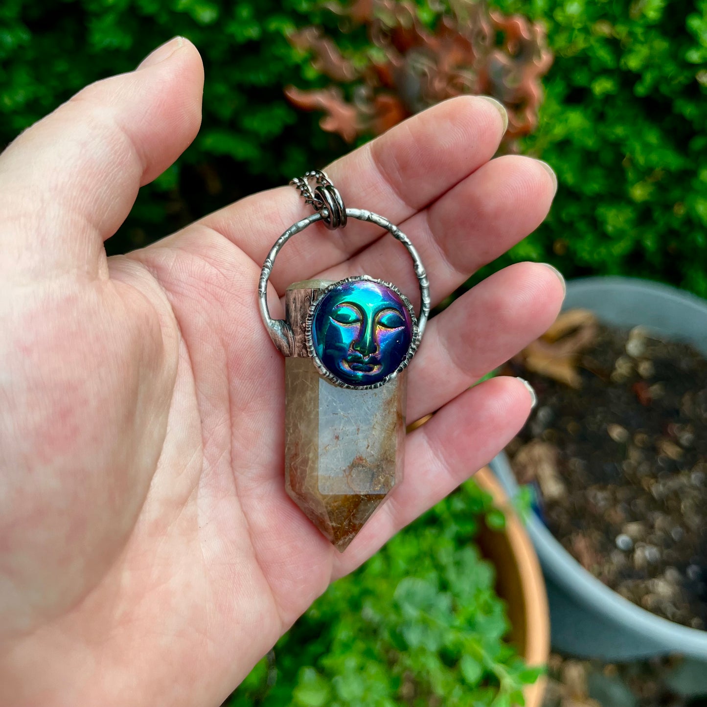 The Watchers-Azazel ~ Rutilated Quartz ~ Rainbow Titanium ~ Talisman