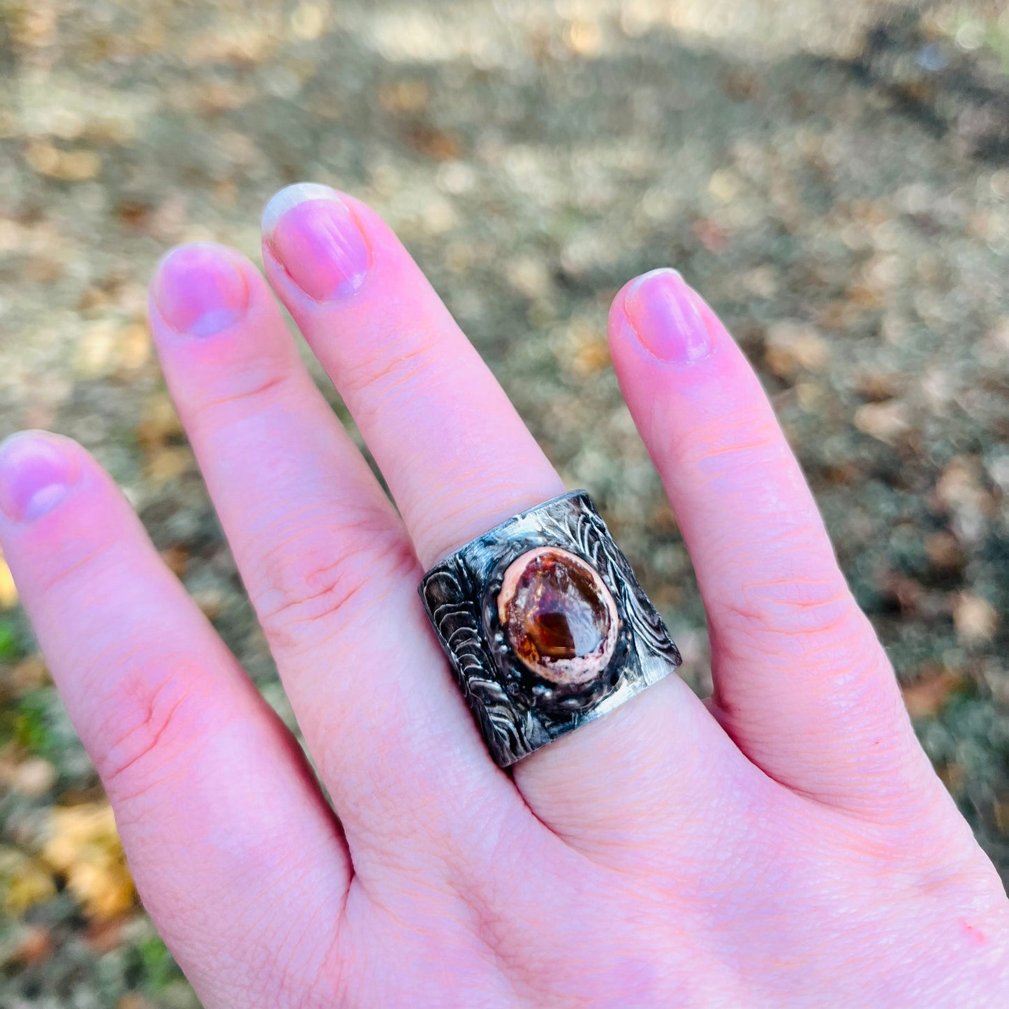 Mexican Fire Opal Ring ~ Size 7