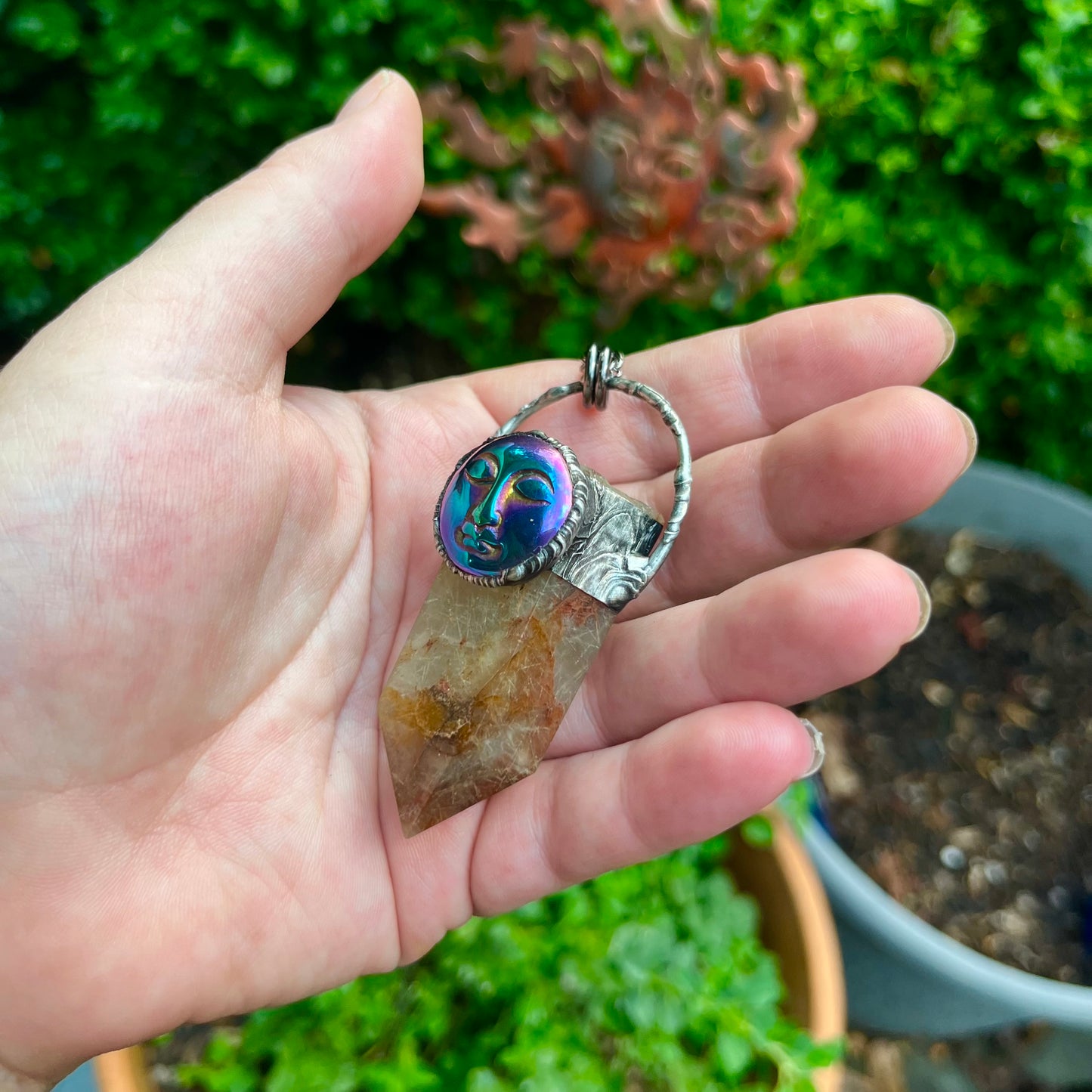 The Watchers-Azazel ~ Rutilated Quartz ~ Rainbow Titanium ~ Talisman