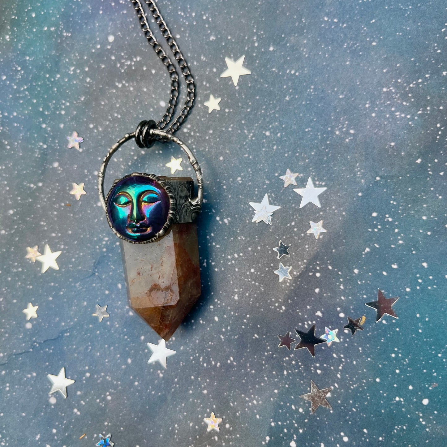 The Watchers-Azazel ~ Rutilated Quartz ~ Rainbow Titanium ~ Talisman