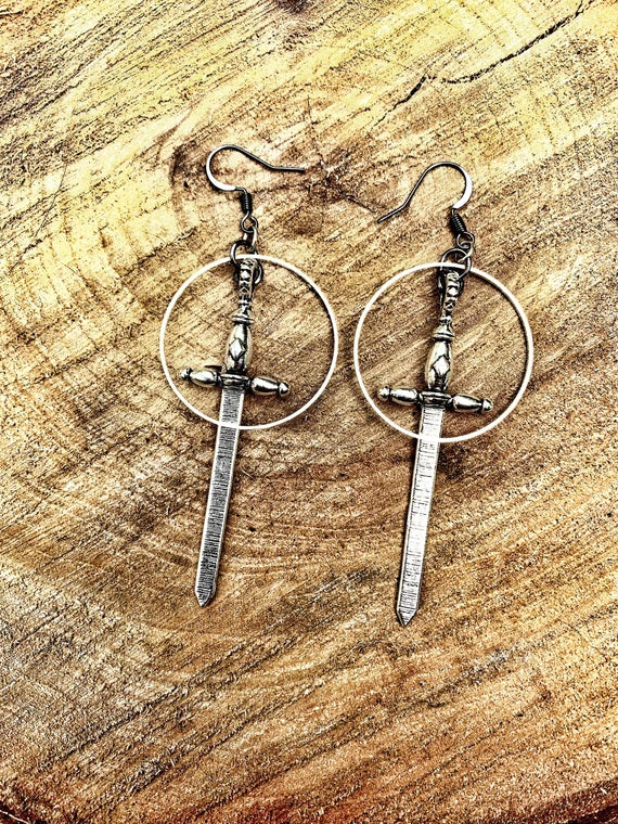 Witch Blade ~ Sword Earrings ~ Pagan